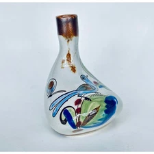 Vintage Ken Edwards El Palomar Tonala Bud Vase Mexican Pottery Scorpion Signed