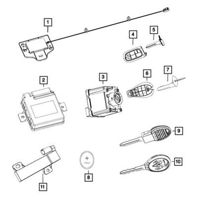 Ram 56046937AI Keyless Entry Receiver
