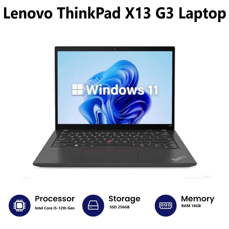 Lenovo ThinkPad X13 G3 · i5-1235U · 16GB · 256GB, photo 2 of 5