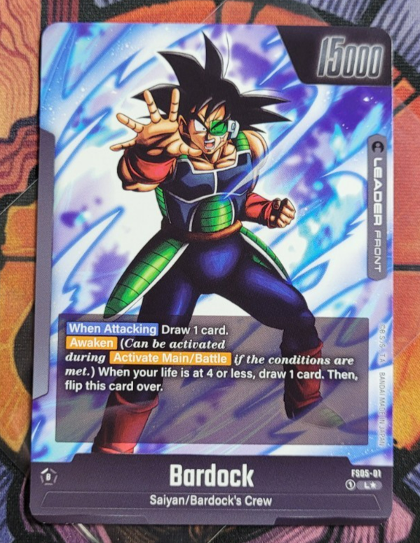 Bardock DragonBall GT Shikishi Art Board Gold – Bandai Japan #16 (Occasion)