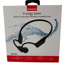  AIWA Prodigy Swim Bone Conduction Open Ear Waterproof Headphones - Black
