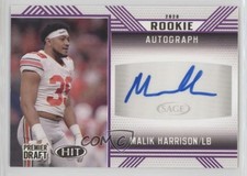 2020 Sage Hit Rookie Auto Purple Malik Harrison #A30 Auto 5w0