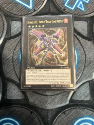 Yugioh Number C105: Battlein' Boxer Comet Cestus Ultimate Rare LTGY-EN052 1st Ed