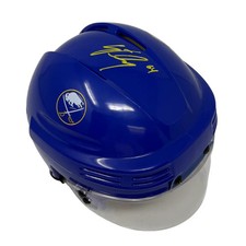 Logan Stanley Signed Buffalo Sabres Blue Hockey Mini Helmet