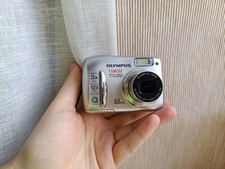 🔥Olympus Camedia C-370 Silver 3.2MP digital camera xd card🔥WORKing FULL Set🔥
