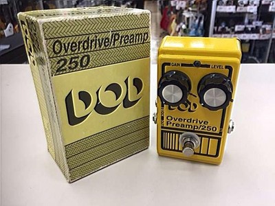 DOD Overdrive Preamp 250 Pedal mit Box Japan Kostenloser Versand 3 Monate Gar...
