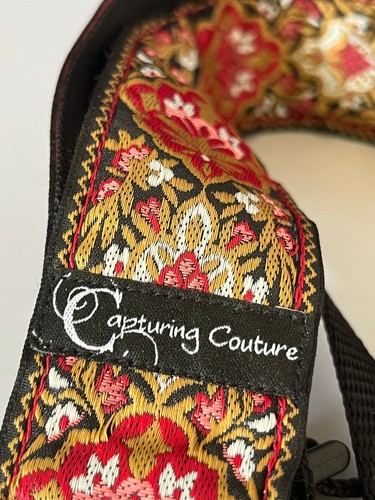 Capturing Couture BOHO Tapestry & Velvet Adjustable Padded Camera Strap - Picture 2 of 3
