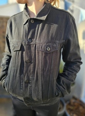 Quiksilver Black Button Up Denim Jacket - S/P/Small (M/10)