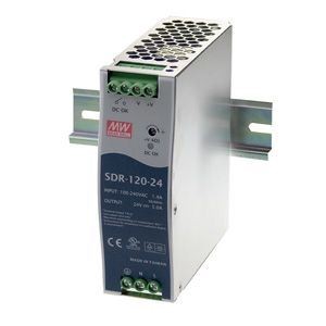 Alimentation Mean Well SDR-120-12 transformateur 120W 12V 10A redresseur rail DIN pas cher