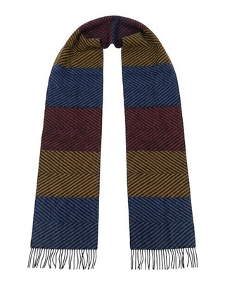 Lanvin Brown Luxurious Modern 100% Wool Scarf