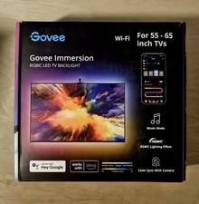 Govee RGBIC TV Ambient Strip Backlight with Camera WIFI For 55"- 65"TV H6198 