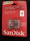 NEW MicroSDHC 4GB Card By: ScanDisk, New In Package