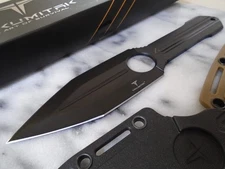 Takumitak Steel Rain Dual Edge Dagger Fixed Blade Knife Full Tang TKF314 Black