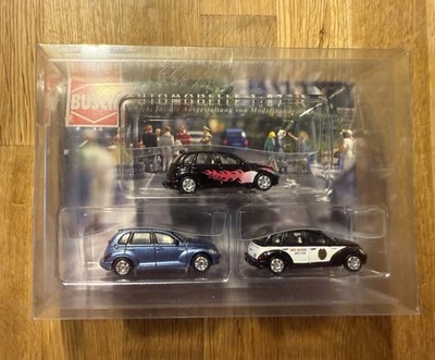 Top: Busch 1611 Chrysler PT Cruiser Set 3 Automodelle 1:87 OVP!