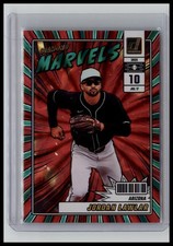 2025 Donruss #17 Jordan Lawlar Diamond Marvels Green Laser
