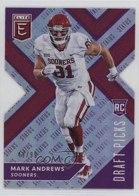2018 Panini Elite Draft Picks /99 Mark Andrews #115 Rookie RC n3m