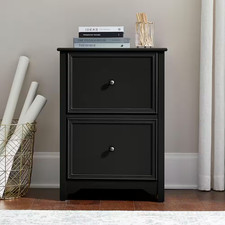 Bradstone 2 Drawer Charcoal Black File Cabinet