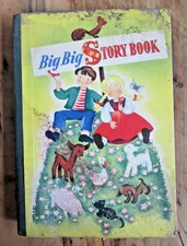 Vintage 1938 Big Big Story Book Whitman Publishing Hardcover (Good on Inside)