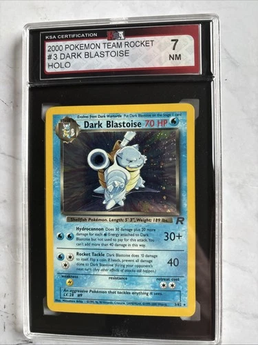 2000 dark blastoise  Team Rocket 3/82 Holo 7 Nm