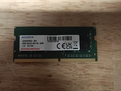 ADATA 8GB 1RX8 1.2V DDR4 PC4-2400T SODIMM MEMORY RAM - GREEN