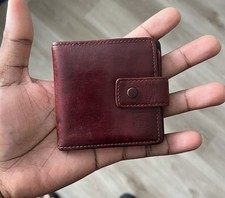 Vintage Christian Dior Mini Oxblood LeatherWallet