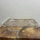 VTG Pyrex 233 Clear Casserole Dish 13 1/2 x 8 3/4 x 1 3/4 Inches
