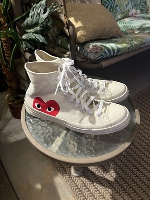 Converse x Comme des Garcons CDG Play Chuck 70 High White 150205C Men s Size 10