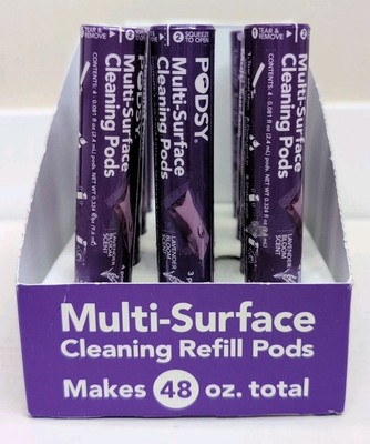 Lot of 2 Sleeves - PODSY - Multi-Surface Cleaning Refill Pods - 8 PODS TOTAL NEW