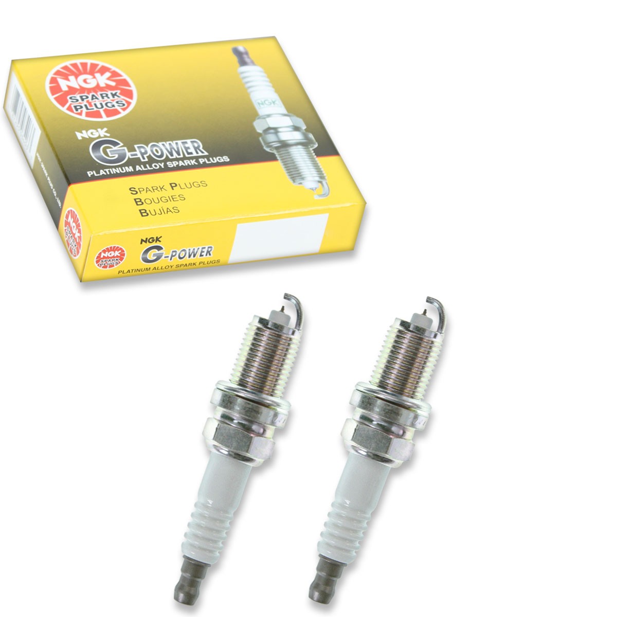 2 pc NGK 3072 FR45GP G-Power Spark Plugs for 41-815 Ignition Wire Secondary  qg