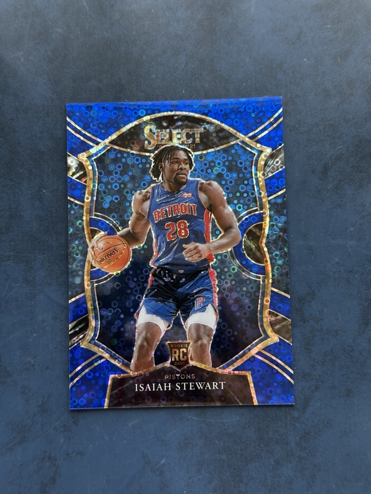 2020-21 Panini Select Isaiah Stewart Blue Disco Prizm Concourse Rookie RC /25