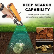 AKS Metal Detector Metal Pinpointer 30m Depth 1200m Range Finding Detector v1