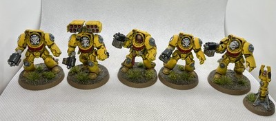 Imperial Fists Terminator Squad (5) Well Painted Warhammer 40k Space Marines