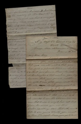 CIVIL WAR LETTER - 57 NY Vols - Expects Fight Soon, Killed at Battle of Antietam