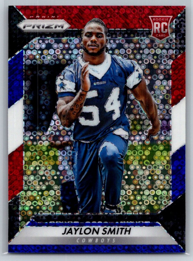 2016 Panini Prizm #285 Jaylon Smith Red White & Blue Disco