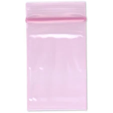 Plymor 2" x 3", 4 Mil Heavy Duty Anti-Static Zipper Reclosable Plastic Bags