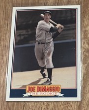 1992 Score Joe DiMaggio Yankee Clipper Joe DiMaggio #2 New York Yankees