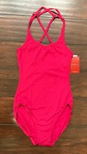 NWT Capezio TC0038 Pink Camisole Medium Adult Ballet Dance Leotard