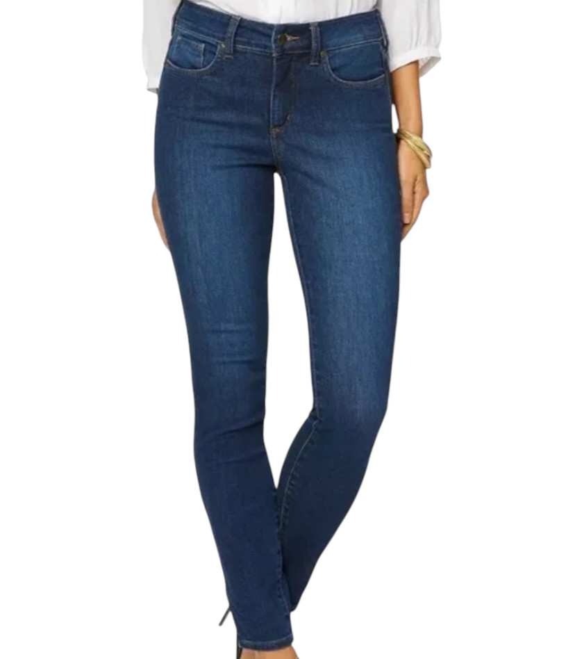 Skinny Dark Wash Stretch Mid Rise Slim Sz 8, 30x28