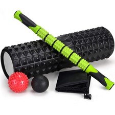Foam Roller, Rouleau de Massage 5 en 1, Rouleau en Mousse avec Trigger Points...