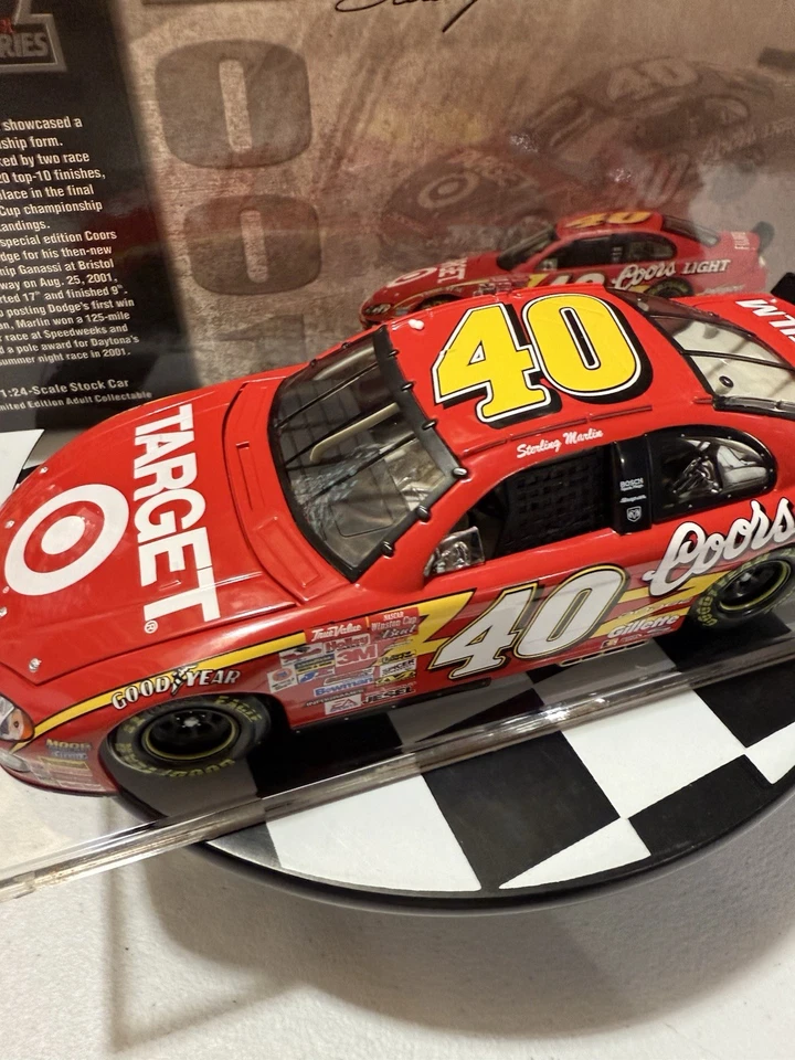 RARO* Sterling Marlin #40 COORS LIGHT TARGET HISTORIC SERIES 2001 1/24 Diecast - Imagem 4 de 4