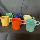 Set Of 6 Vintage Fiestaware Tom & Jerry Coffee Mugs ~ All 6 Original Colors
