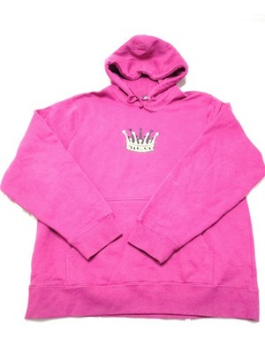 Stussy Crown Magenta Hoodie Size-Large