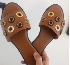  290 Tory Burch Everly Slide Womens Leather Slide Size 8 Nee