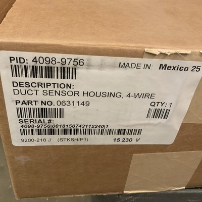 Simplex 4098-9756 Duct Sensor Housing 4-wire New Open Box