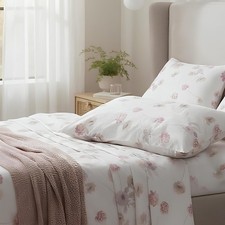 Completo Lenzuola Matrimoniali Caleffi in 100% Cotone Art. Flores