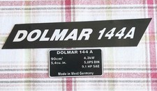 Zestaw naklejek do piły łańcuchowej Dolmar 144A