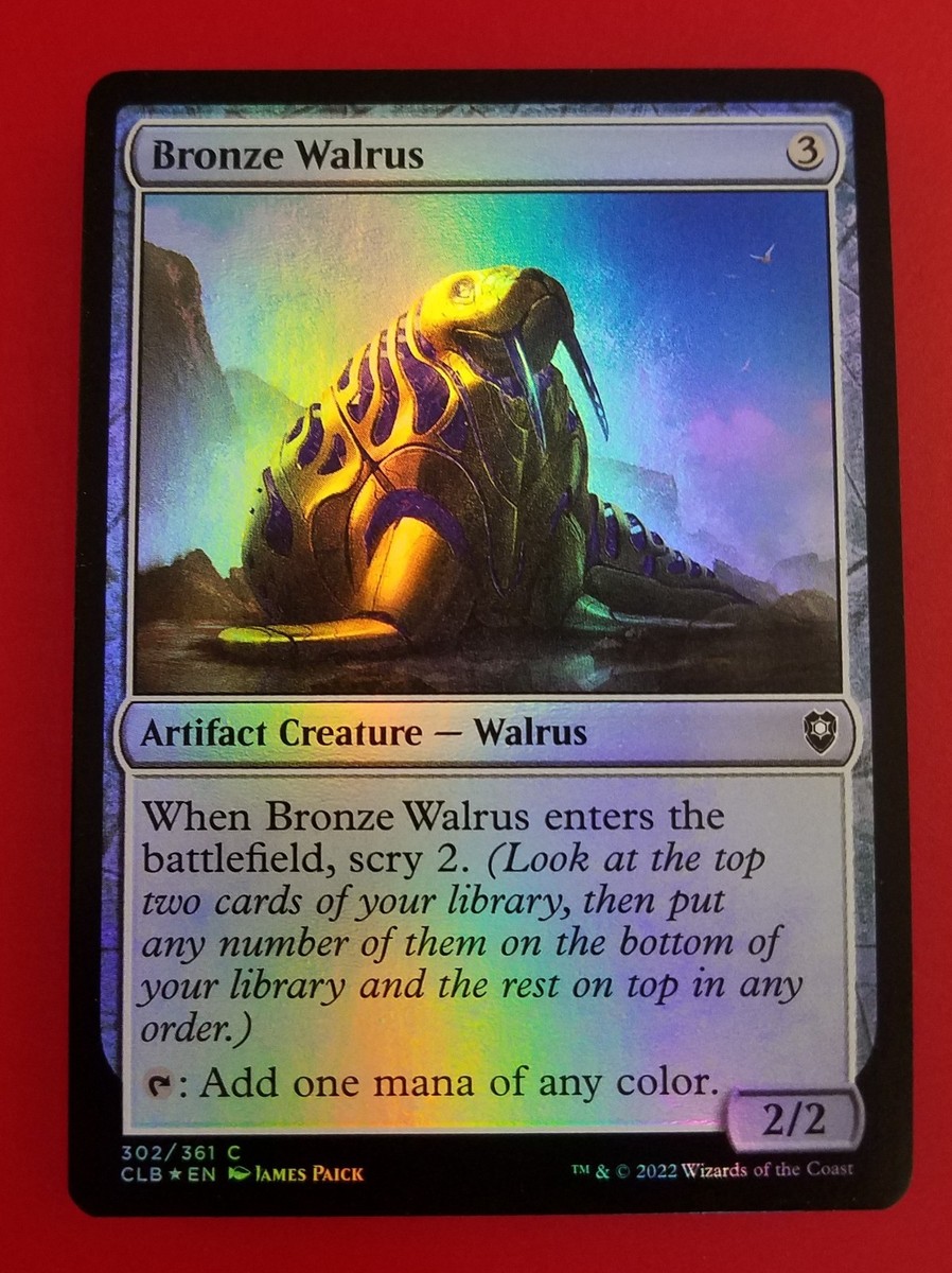 1x Bronze Walrus | FOIL | Battle for Baldur's Gate | MTG Magic
