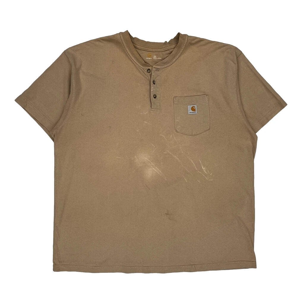 Carhartt T-Shirt - 2XL Beige Cotton