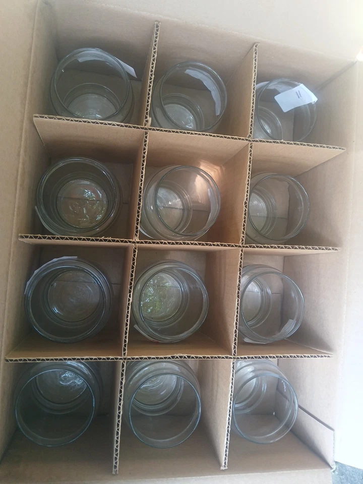 Salt City Candle Co BOX Of 12 Unused  Candle Jars No Lids - Image 2 of 3
