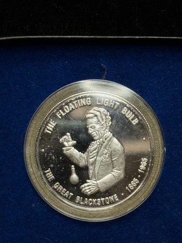 1993 Society Of American Magicians Harry Blackstone Jr 999 Fine Silver 1 oz